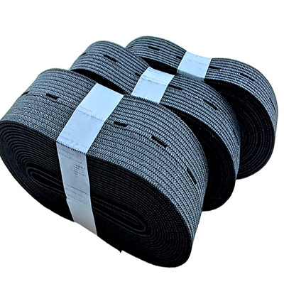 HL 3metrai/10metrai 15/20/25mm pasidaryk pats siuvimo priedai Mygtuko skylutė Trikotažo elastinės juostos Juostelė Juosta Balta/juoda vielos juosta