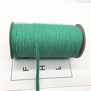 2/5 jardai / aikštelė 6 mm elastinė juostelė auksinė viela Blizganti elastinga elastinė juosta, skirta apdailai siuvimo audiniams, „pasidaryk pats“ drabužių siuvimo priedai