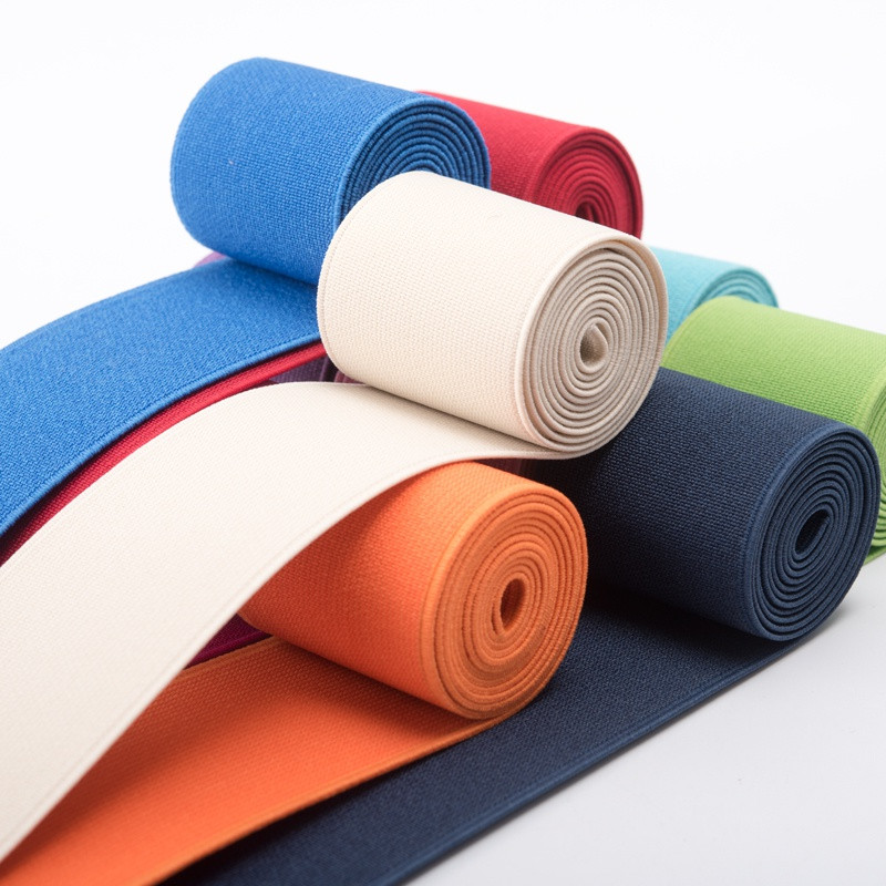 2M 20/25/30/40/50mm guminė juosta sulankstoma per elastinė juosta apatiniams kelnėms Liemenėlė Guminiai drabužiai Reguliuojama minkšta juosmens juosta, elastinė