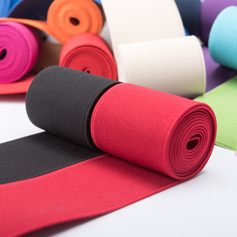 2M 20/25/30/40/50mm guminė juosta sulankstoma per elastinė juosta apatiniams kelnėms Liemenėlė Guminiai drabužiai Reguliuojama minkšta juosmens juosta, elastinė