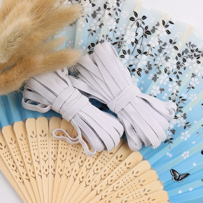 5 jardų 3/6/9 mm kaukė elastinga guminė juosta Fiat spalvinga labai elastinga virvė spandekso juostelė drabužiams juosmens juosta Tampri plaukų virvė