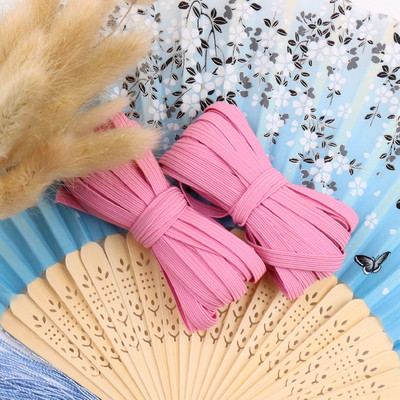 5 jardų 3/6/9 mm kaukė elastinga guminė juosta Fiat spalvinga labai elastinga virvė spandekso juostelė drabužiams juosmens juosta Tampri plaukų virvė