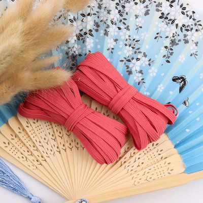 5 jardų 3/6/9 mm kaukė elastinga guminė juosta Fiat spalvinga labai elastinga virvė spandekso juostelė drabužiams juosmens juosta Tampri plaukų virvė