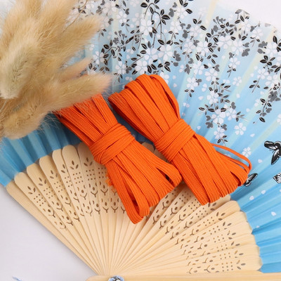 5 jardų 3/6/9 mm kaukė elastinga guminė juosta Fiat spalvinga labai elastinga virvė spandekso juostelė drabužiams juosmens juosta Tampri plaukų virvė