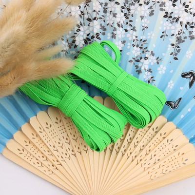 5 jardų 3/6/9 mm kaukė elastinga guminė juosta Fiat spalvinga labai elastinga virvė spandekso juostelė drabužiams juosmens juosta Tampri plaukų virvė