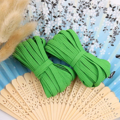 5 jardų 3/6/9 mm kaukė elastinga guminė juosta Fiat spalvinga labai elastinga virvė spandekso juostelė drabužiams juosmens juosta Tampri plaukų virvė