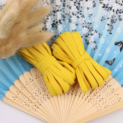 5 jardų 3/6/9 mm kaukė elastinga guminė juosta Fiat spalvinga labai elastinga virvė spandekso juostelė drabužiams juosmens juosta Tampri plaukų virvė