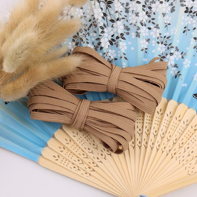 5 jardų 3/6/9 mm kaukė elastinga guminė juosta Fiat spalvinga labai elastinga virvė spandekso juostelė drabužiams juosmens juosta Tampri plaukų virvė