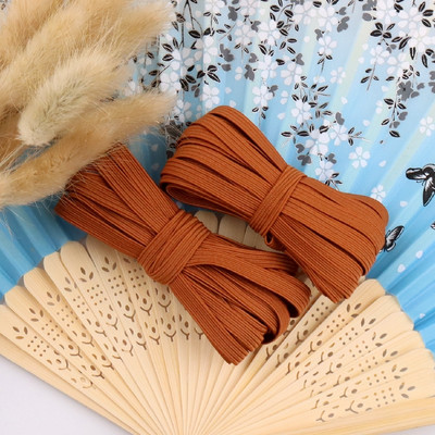 5 jardų 3/6/9 mm kaukė elastinga guminė juosta Fiat spalvinga labai elastinga virvė spandekso juostelė drabužiams juosmens juosta Tampri plaukų virvė