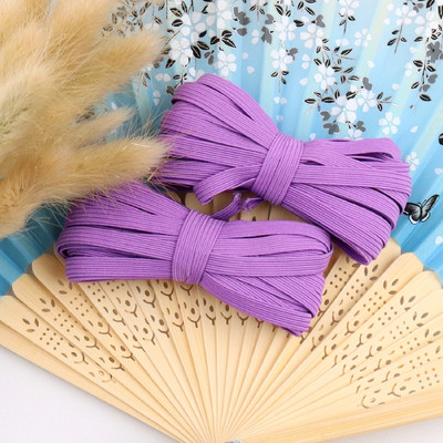 5 jardų 3/6/9 mm kaukė elastinga guminė juosta Fiat spalvinga labai elastinga virvė spandekso juostelė drabužiams juosmens juosta Tampri plaukų virvė