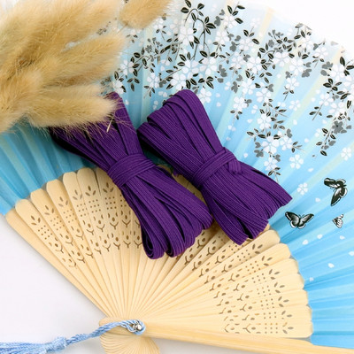 5 jardų 3/6/9 mm kaukė elastinga guminė juosta Fiat spalvinga labai elastinga virvė spandekso juostelė drabužiams juosmens juosta Tampri plaukų virvė