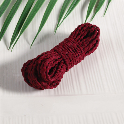 3 mm värviline Korea elastne nöör lainelise mustriga kvaliteet nailonist elastne riba kummipael DIY ehete õmblustarvikute jaoks 5 meetrit