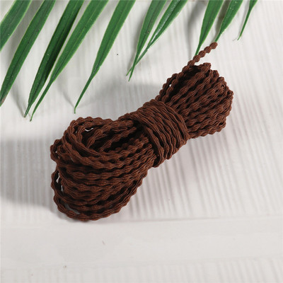 3 mm värviline Korea elastne nöör lainelise mustriga kvaliteet nailonist elastne riba kummipael DIY ehete õmblustarvikute jaoks 5 meetrit