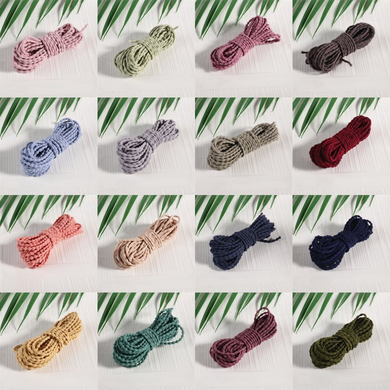 3 mm värviline Korea elastne nöör lainelise mustriga kvaliteet nailonist elastne riba kummipael DIY ehete õmblustarvikute jaoks 5 meetrit