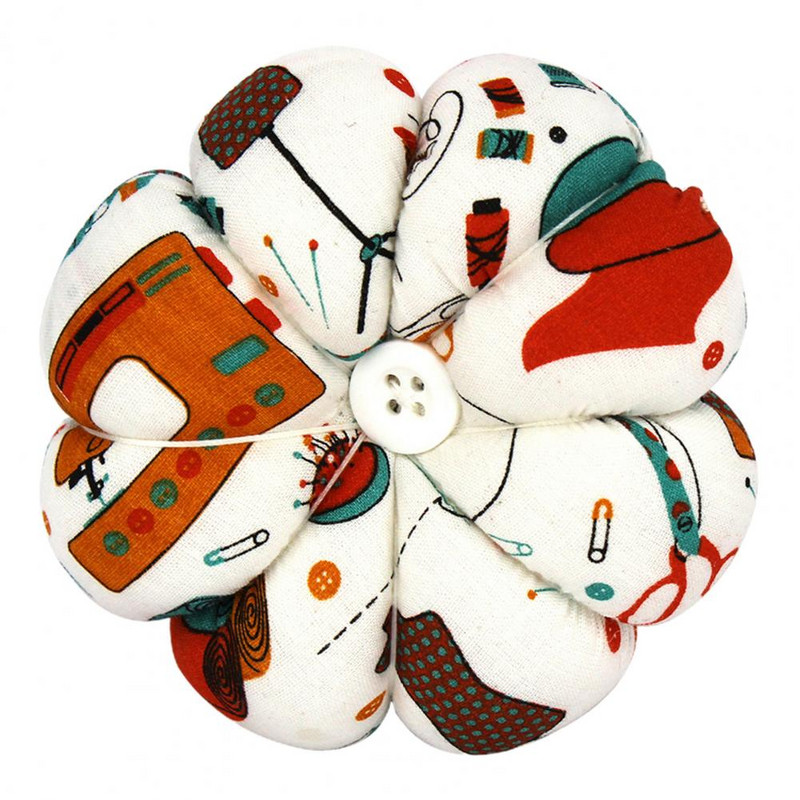 În formă de floare, ac pernă curea pentru încheietura mâinii, mini pânză pentru încheietura mâinii, suport pentru ac, suport pentru ac, organizator de ac pentru tricotat instrumente de cusut