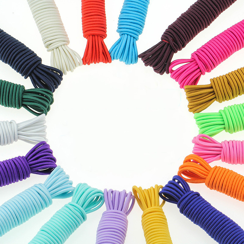 10 meetrit/partii 2,8 mm kõrgkvaliteetne ümmargune elastne riba elastne nöör köis kummipael DIY õmblustööd tarvikud ehete valmistamiseks