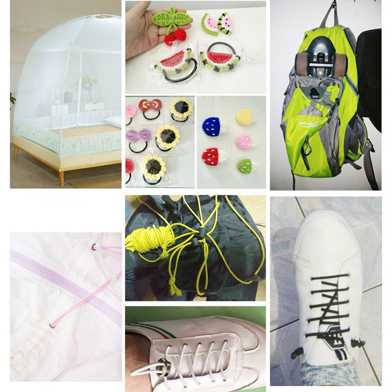 10 meetrit/partii 2,8 mm kõrgkvaliteetne ümmargune elastne riba elastne nöör köis kummipael DIY õmblustööd tarvikud ehete valmistamiseks