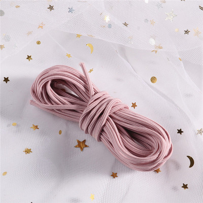 5 μέτρα 2mm φιλικό προς το περιβάλλον Στρογγυλό ελαστικό κορδόνι ελαστικό ελαστικό κορδόνι με σχοινί Κοσμήματα βραχιόλια Making Garment Tag DIY Craft