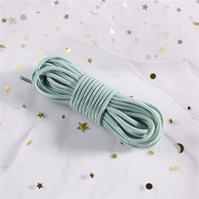 5 μέτρα 2mm φιλικό προς το περιβάλλον Στρογγυλό ελαστικό κορδόνι ελαστικό ελαστικό κορδόνι με σχοινί Κοσμήματα βραχιόλια Making Garment Tag DIY Craft