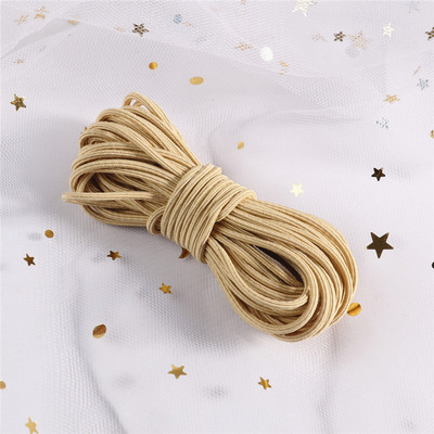 5 μέτρα 2mm φιλικό προς το περιβάλλον Στρογγυλό ελαστικό κορδόνι ελαστικό ελαστικό κορδόνι με σχοινί Κοσμήματα βραχιόλια Making Garment Tag DIY Craft