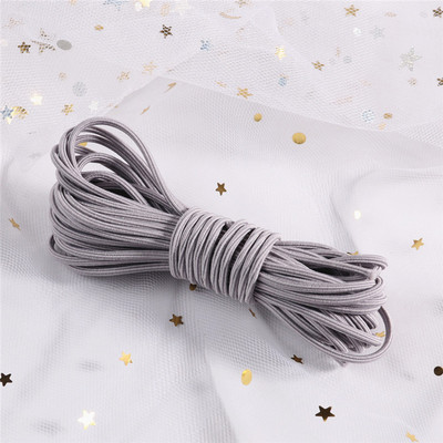 5 μέτρα 2mm φιλικό προς το περιβάλλον Στρογγυλό ελαστικό κορδόνι ελαστικό ελαστικό κορδόνι με σχοινί Κοσμήματα βραχιόλια Making Garment Tag DIY Craft