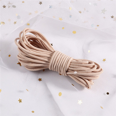 5 μέτρα 2mm φιλικό προς το περιβάλλον Στρογγυλό ελαστικό κορδόνι ελαστικό ελαστικό κορδόνι με σχοινί Κοσμήματα βραχιόλια Making Garment Tag DIY Craft
