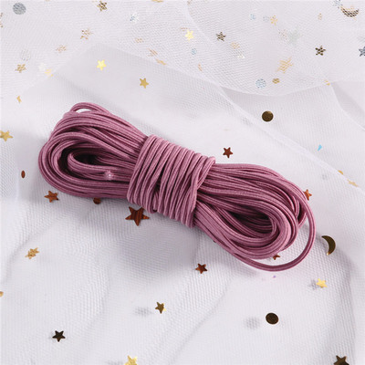 5 μέτρα 2mm φιλικό προς το περιβάλλον Στρογγυλό ελαστικό κορδόνι ελαστικό ελαστικό κορδόνι με σχοινί Κοσμήματα βραχιόλια Making Garment Tag DIY Craft