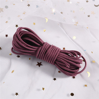 5 μέτρα 2mm φιλικό προς το περιβάλλον Στρογγυλό ελαστικό κορδόνι ελαστικό ελαστικό κορδόνι με σχοινί Κοσμήματα βραχιόλια Making Garment Tag DIY Craft
