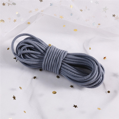5 μέτρα 2mm φιλικό προς το περιβάλλον Στρογγυλό ελαστικό κορδόνι ελαστικό ελαστικό κορδόνι με σχοινί Κοσμήματα βραχιόλια Making Garment Tag DIY Craft