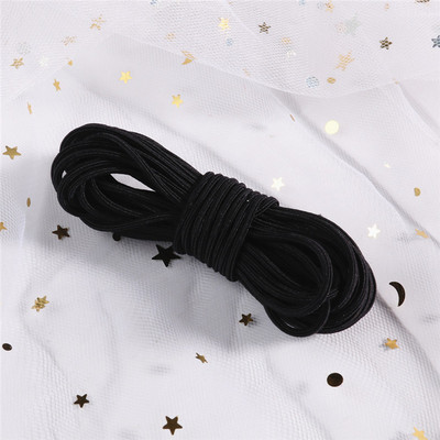 5 μέτρα 2mm φιλικό προς το περιβάλλον Στρογγυλό ελαστικό κορδόνι ελαστικό ελαστικό κορδόνι με σχοινί Κοσμήματα βραχιόλια Making Garment Tag DIY Craft