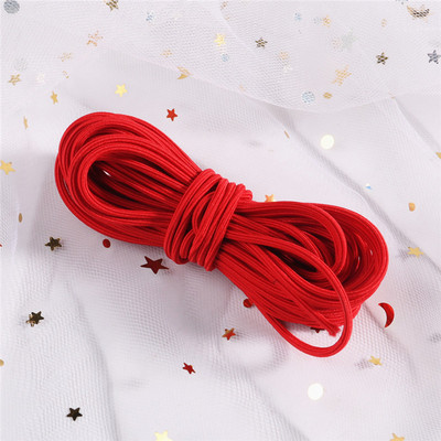 5 μέτρα 2mm φιλικό προς το περιβάλλον Στρογγυλό ελαστικό κορδόνι ελαστικό ελαστικό κορδόνι με σχοινί Κοσμήματα βραχιόλια Making Garment Tag DIY Craft