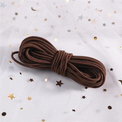 5 μέτρα 2mm φιλικό προς το περιβάλλον Στρογγυλό ελαστικό κορδόνι ελαστικό ελαστικό κορδόνι με σχοινί Κοσμήματα βραχιόλια Making Garment Tag DIY Craft