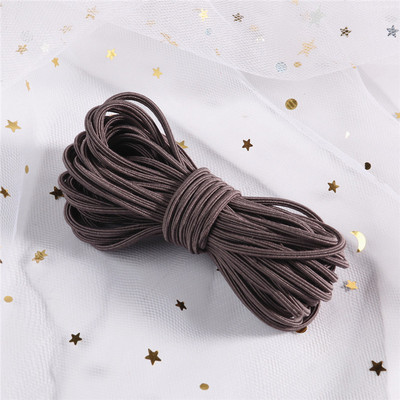 5 μέτρα 2mm φιλικό προς το περιβάλλον Στρογγυλό ελαστικό κορδόνι ελαστικό ελαστικό κορδόνι με σχοινί Κοσμήματα βραχιόλια Making Garment Tag DIY Craft