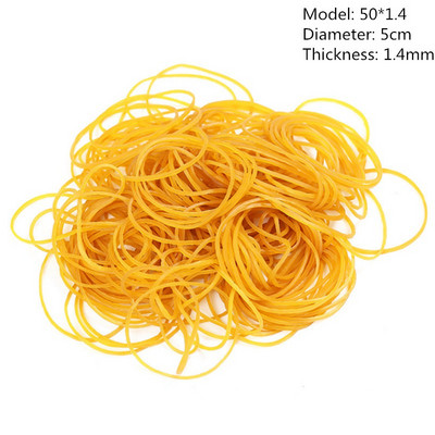 100 vnt. Įvairių dydžių elastinės guminės juostos, lipnios medžiagos Tvirtinimo juostos elastinės juostos Biuro mokiniams Mokyklinės kanceliarinės prekės