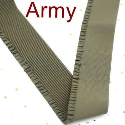 58 χιλιοστά πολύχρωμη πλισέ δαντέλα ελαστική ταινία φανέλα μέσης ψηλή ελαστική λαστιχένια κορδέλα DIY Χειροποίητο ράψιμο αξεσουάρ ενδυμάτων 1 αυλή