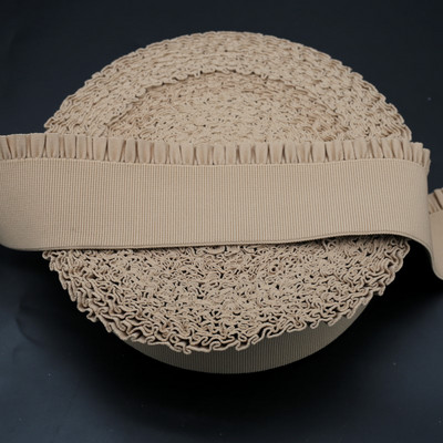 58 χιλιοστά πολύχρωμη πλισέ δαντέλα ελαστική ταινία φανέλα μέσης ψηλή ελαστική λαστιχένια κορδέλα DIY Χειροποίητο ράψιμο αξεσουάρ ενδυμάτων 1 αυλή