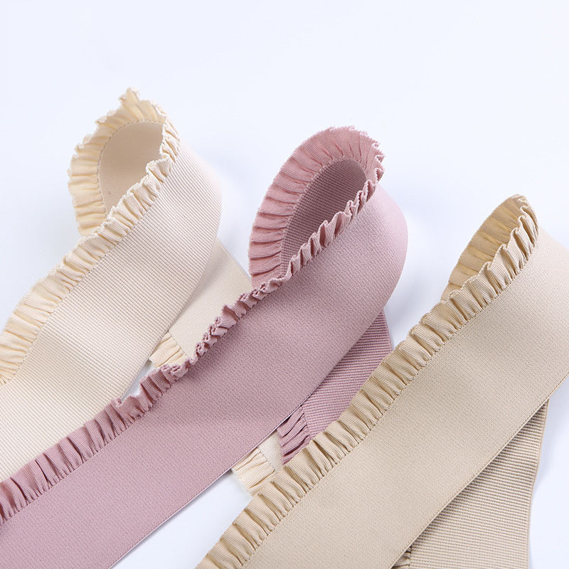 58 χιλιοστά πολύχρωμη πλισέ δαντέλα ελαστική ταινία φανέλα μέσης ψηλή ελαστική λαστιχένια κορδέλα DIY Χειροποίητο ράψιμο αξεσουάρ ενδυμάτων 1 αυλή