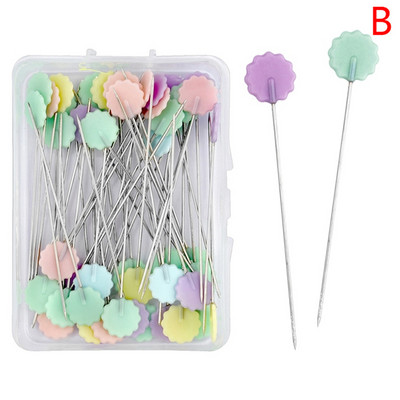 50/100 tk/karbi kudumisnõelad Tikand Lapitehnika Tööriistad Fikseeritud nööpnõel Nuppnööpnõel õmblemiseks ja isetegemiseks tihvtid