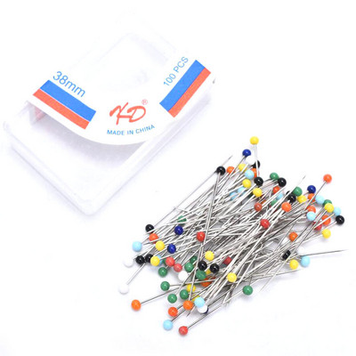 50/100 tk/karbi kudumisnõelad Tikand Lapitehnika Tööriistad Fikseeritud nööpnõel Nuppnööpnõel õmblemiseks ja isetegemiseks tihvtid