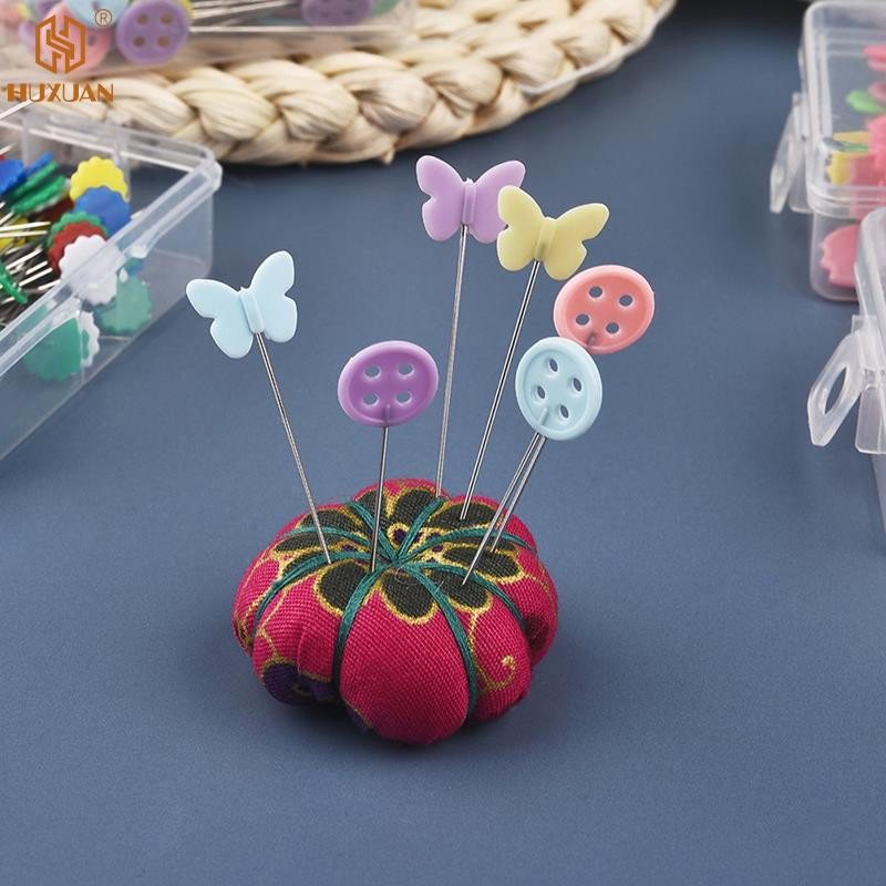 50/100 tk/karbi kudumisnõelad Tikand Lapitehnika Tööriistad Fikseeritud nööpnõel Nuppnööpnõel õmblemiseks ja isetegemiseks tihvtid