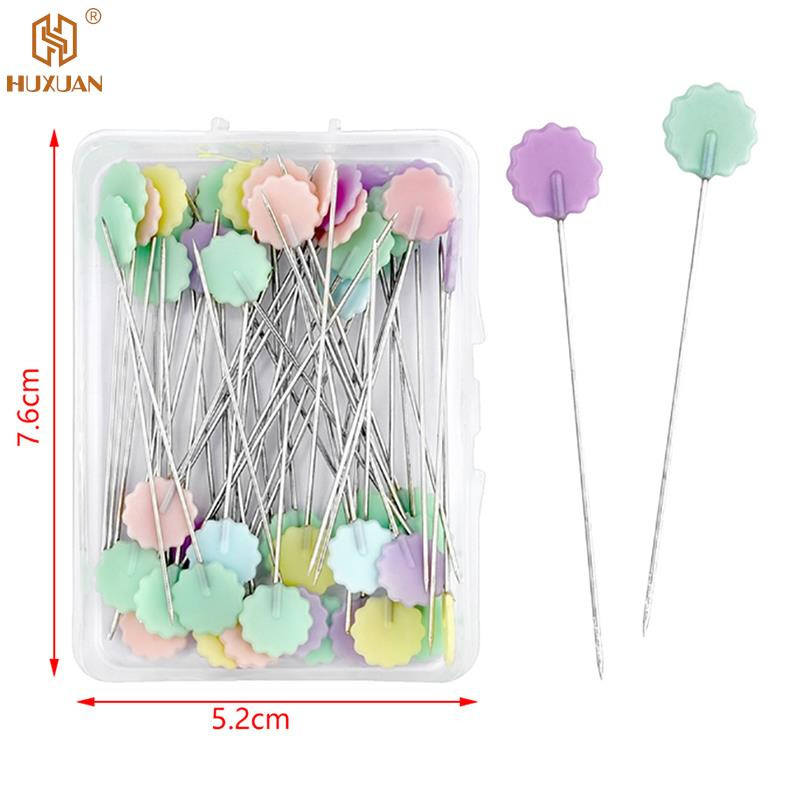 50/100 tk/karbi kudumisnõelad Tikand Lapitehnika Tööriistad Fikseeritud nööpnõel Nuppnööpnõel õmblemiseks ja isetegemiseks tihvtid