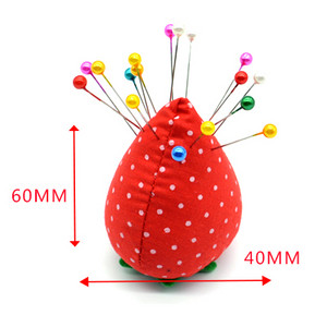 1 vnt. rutulinio pomidoro formos adatos pagalvėlė su elastiniu riešo diržu „pasidaryk pats“ rankdarbių įrankis, skirtas susiūti rankdarbiams.