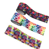 25mm 38mm 1 Meter/Lot Love Heart Print Ένδυμα Μέση Δυνατό ελαστικό πλέγμα DIY Τσάντες ιμάντων ρούχων Αξεσουάρ ραψίματος