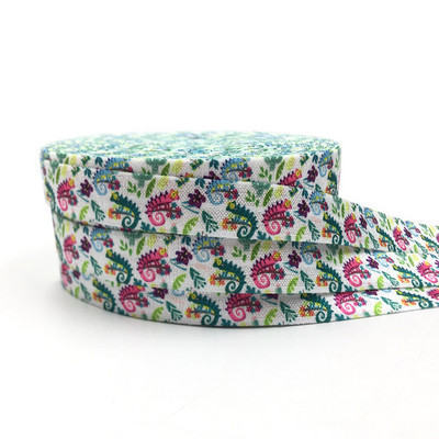 16mm leu de mare imprimeu fluture animal pliat peste bandă elastică bandă de cusut artizanat manual accesorii bricolaj bentiță pentru copii legături de păr