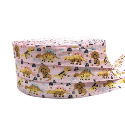 16mm leu de mare imprimeu fluture animal pliat peste bandă elastică bandă de cusut artizanat manual accesorii bricolaj bentiță pentru copii legături de păr