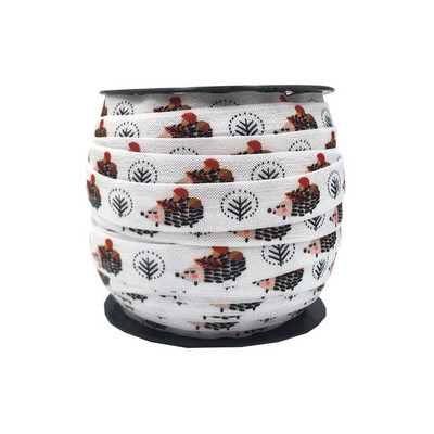 16mm leu de mare imprimeu fluture animal pliat peste bandă elastică bandă de cusut artizanat manual accesorii bricolaj bentiță pentru copii legături de păr