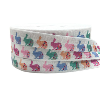 16mm leu de mare imprimeu fluture animal pliat peste bandă elastică bandă de cusut artizanat manual accesorii bricolaj bentiță pentru copii legături de păr