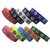 10 jardi 15 mm Nogometni ispis Sport Preklopna elastična rastezljiva traka DIY Djevojke Vezice za kosu Traka Dodaci za glavu Veleprodaja