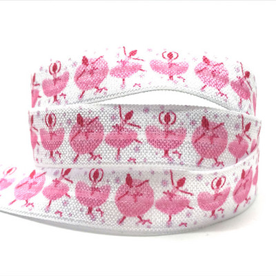 10 jardi 15 mm Nogometni ispis Sport Preklopna elastična rastezljiva traka DIY Djevojke Vezice za kosu Traka Dodaci za glavu Veleprodaja