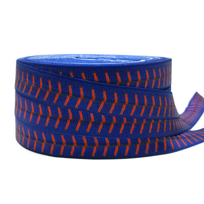 10 jardi 15 mm Nogometni ispis Sport Preklopna elastična rastezljiva traka DIY Djevojke Vezice za kosu Traka Dodaci za glavu Veleprodaja